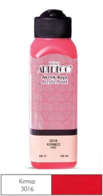 Artdeco Akrilik Boya 140 ml.Kırmızı - 1