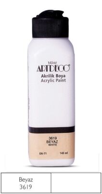 Artdeco Akrilik Boya 140 ml.Beyaz - 1