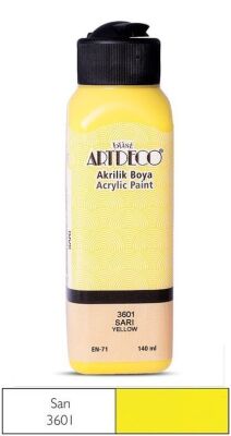 Artdeco Akrilik Boya 140 ml.Sarı - 1