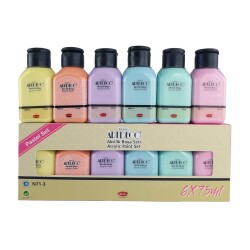 Artdeco Akrilik Boya 6x75ml Set - Pastel Renkler - 1