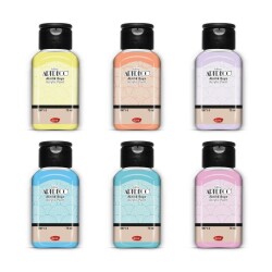 Artdeco Akrilik Boya 6x75ml Set - Pastel Renkler - 3