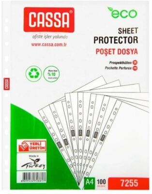 Cassa Poşet Dosya Eco 35 Mikron 100'lü Paket - 1