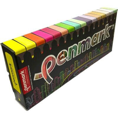 Penmark Fosforlu Kalem 16’lı Süper Kutu 4 Neon + 4 Pastel + 4 Tropik + 4 Simli Renk - 2